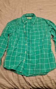 Men's plaid button down